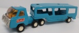 Buddy L Pressed Steel Car Carrier. Measures 10.5