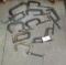 (11) Assorted C-clamps. Brands Include Craftsman, Standard, Etc. Sizes Incl