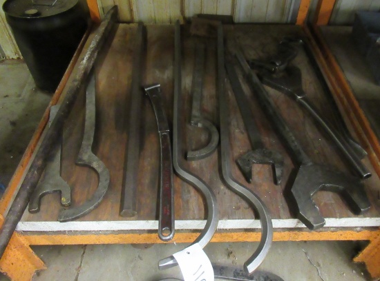 Die Seter Bars, Large Pry Bars, Large Homemade Wrenches, Etc. Longest Measu