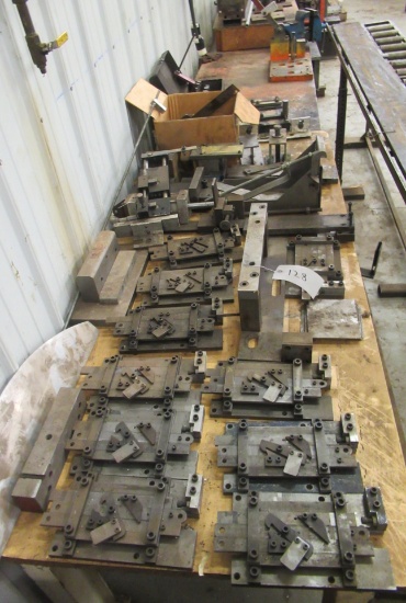 Metal Bench With Contents That Include Large Assortment Of Metal Making Jig
