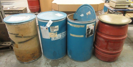 (4) Barrels Of Assorted Plastic And Nylon Grindings.