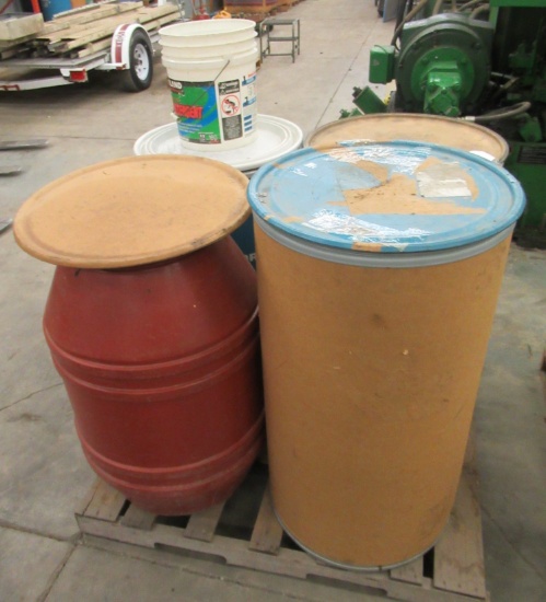(6) Containers Of Nylon And Plastic Grindings.
