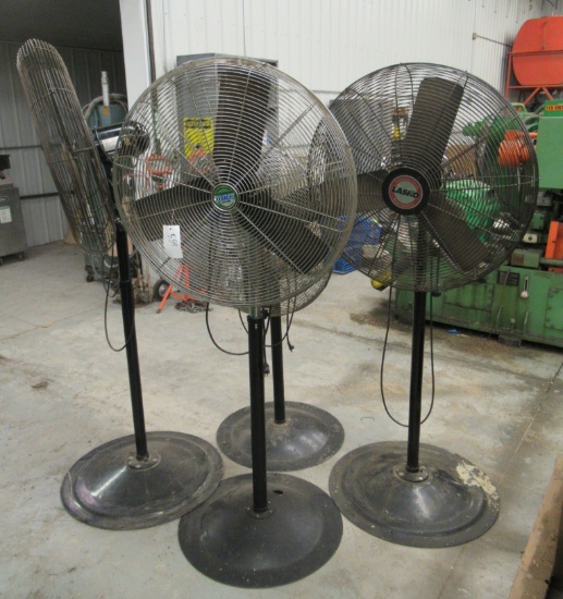 (4) Shop Fans Includes Lasco And Airtech.