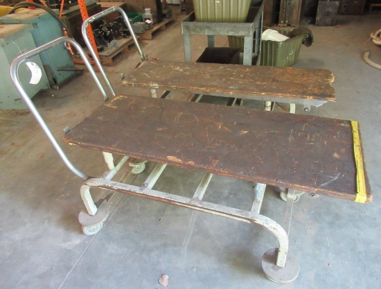(2) Rolling Shop Carts.