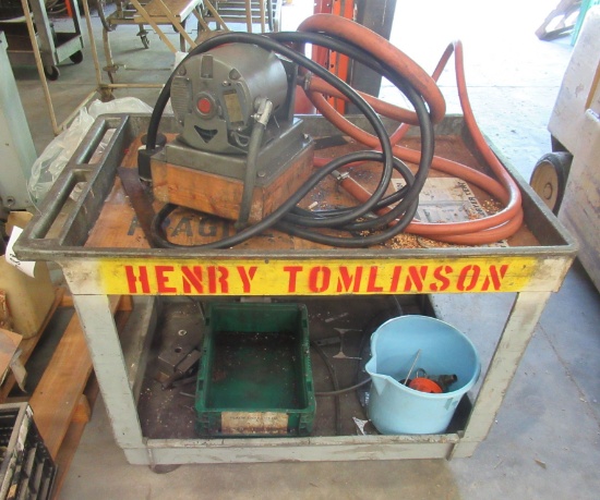 Plastic Rolling Shop Cart With Ge Motor, Etc.