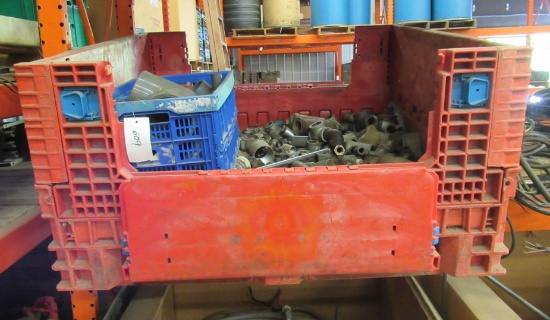 Crate Of Assorted Pipe Fittings, Elbows, Unions, Etc.
