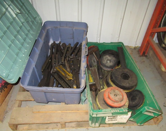 Tote Of Various Tool Holders, Etc.