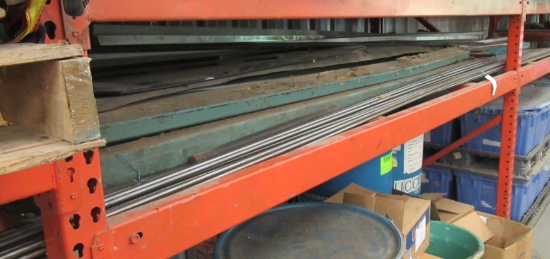 Assortment Of Metal Piping, Rack Shelves, Light Bulbs, J-channel, Etc. Long