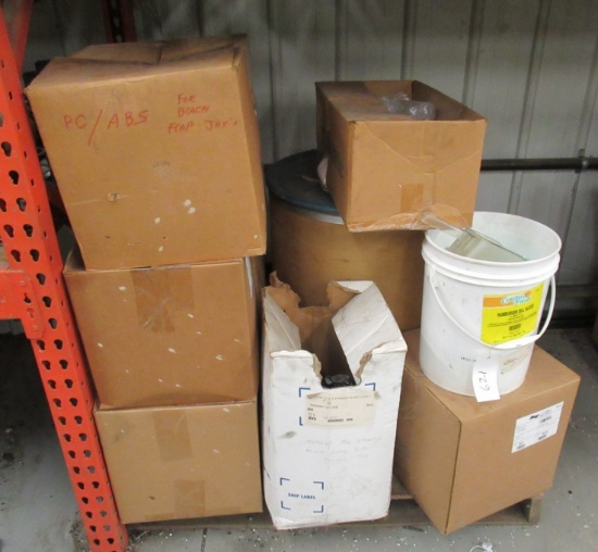 Pallet Of Various Nylon And Plastic Chips.