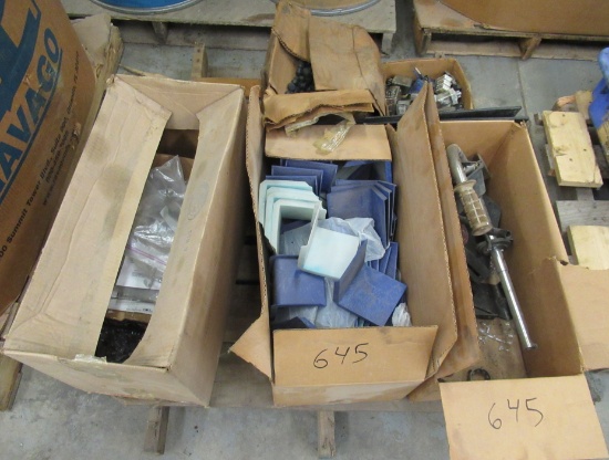 Pallet That Includes Various Plastic Parts, Electrical Controls, Etc.