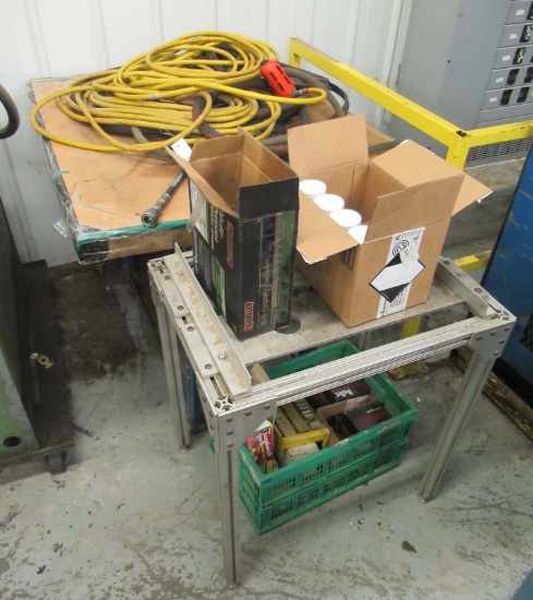 Air Hose, Torch Hoses, Hydraulic Hose, Work Table That Measures 34" H X 43"