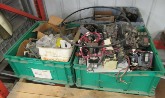 (3) Containers That Includes Circuit Transformers, Shutoffs, Breakers, Etc.