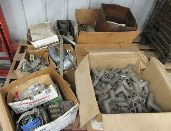 Conduit Parts, Plastic T's, Various Electrical Hardware, Etc.