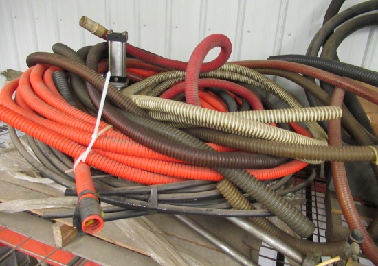 (2) Pallets Of Vacuum Hose, Plastic Piping, Etc.