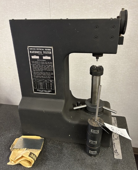 Service Physical Testers Model 8blp Hardness Tester.