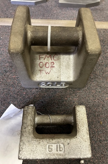 20 Lb And 5 Lb Push Blocks.