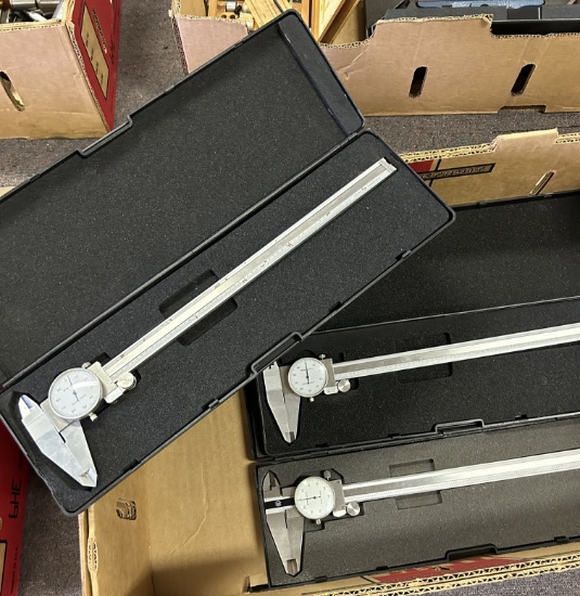 (3) Dial Calipers.