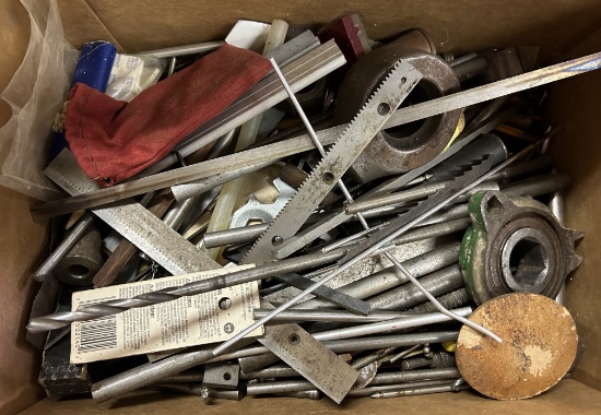 Box Of Misc. & Assorted Bottom Drawer Of Toolbox Tooling And Hardware.