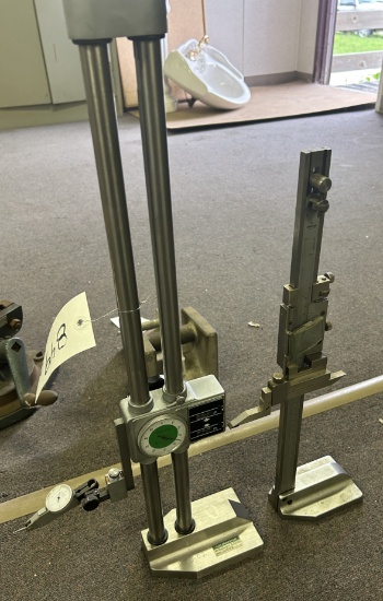 (2) Height Gages Including Mitutoyo, Etc. Tallest Measures 25".