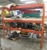 Pallet Racking With Contents Includes Motors, Metal Press Dies, Light Fixtu
