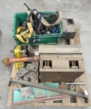 Pallet That Includes Tool And Die Presses, Pto Shaft Parts, Rachet, Chain B