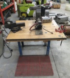 Work Bench With Contents That Includes 5