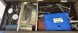 Contents Of Drawer That Includes Assorted Gages & Measurement Tooling.