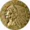 1909-D INDIAN $5 GOLD PIECE