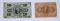 TWO (2) FRACTIONAL POSTAGE CURRENCY NOTES