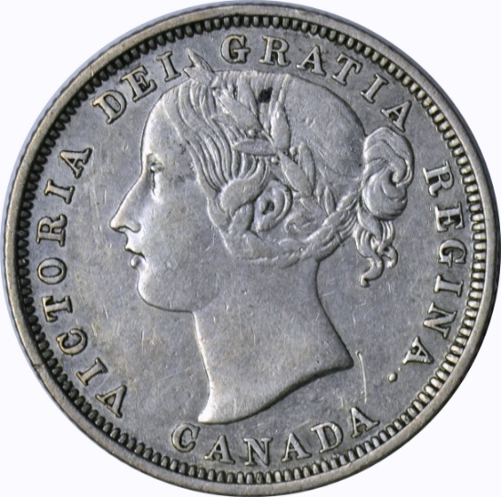 CANADA - 1858 20 CENT PIECE