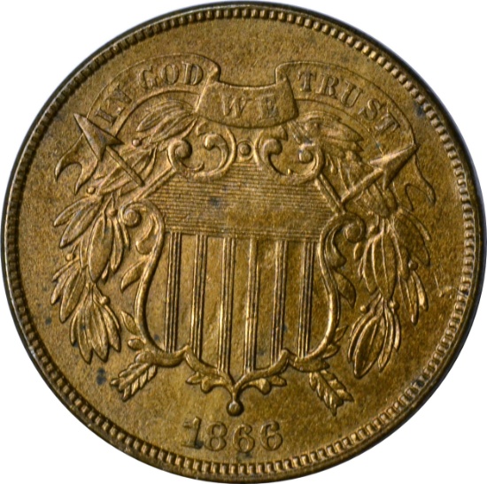 1866 TWO CENT PIECE