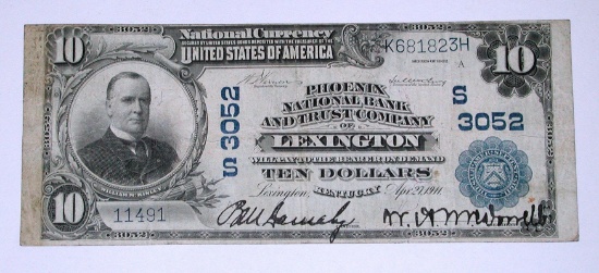 SERIES 1902 $10 NATIONAL CURRENCY - LEXINGTON, KY