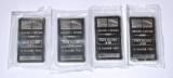 FOUR (4) 10 TROY OUNCE .999 FINE SILVER BARS - 40 TROY OZ TOTAL