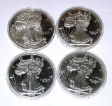 THREE (3) ONE POUND + ONE (1) HALF POUND .999 FINE SILVER ROUNDS - TOTAL OF 44 TROY OUNCES