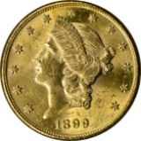 1899-S LIBERTY $20 GOLD PIECE