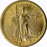 1908 ST GAUDENS $20 GOLD PIECE