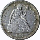 1871 SEATED DOLLAR