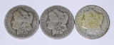 THREE (3) BETTER DATE MORGAN DOLLARS - 1888-S + (2) 1894-O