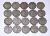 20 MORGAN DOLLARS dated 1879-S to 1900-O - FINE or BETTER