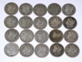 20 MORGAN DOLLARS dated 1880 to 1883