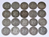 20 MORGAN DOLLARS dated 1881 to 1886