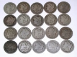 20 MORGAN DOLLARS dated 1886 to 1889