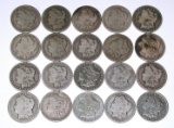 20 MORGAN DOLLARS dated 1890 to 1892
