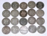 20 MORGAN DOLLARS dated in the 1880's