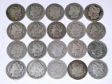 20 MORGAN DOLLARS dated in the 1890's
