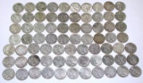 73 CIRCULATED PEACE DOLLARS (ALL CLEANED)