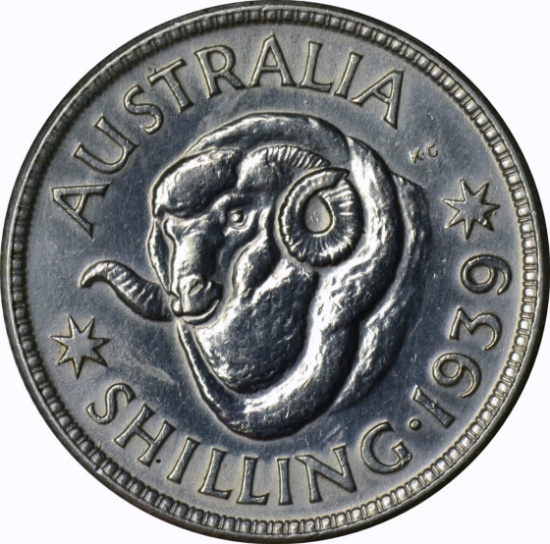 AUSTRALIA - 1939 SHILLING - SILVER