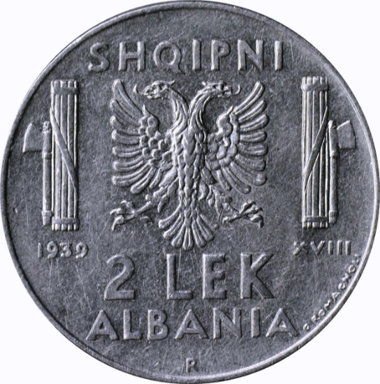 ALBANIA - 1939 TWO LEK