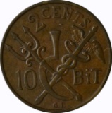 DANISH WEST INDIES - 1905 TWO CENTS