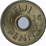 FIJI - 1936 ONE PENNY